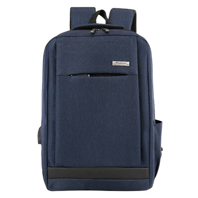 

Tailored Women Men Ladies Girl Solid Business Shoulder Backpack With USB Interface Bag