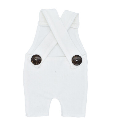 

Newborn Baby Photography Prop Button Overalls Pants Photo Shoot Romper Outfit