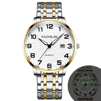 

The old watch men&women lovers large digital dial waterproof luminous middle-aged&old parents elastic steel band Shi Ying