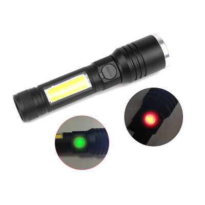 

Saidsome Portable Zoomable 8000LM XML-T6 COB LED USB Rechargeable Flashlight Torch flashlight lamp