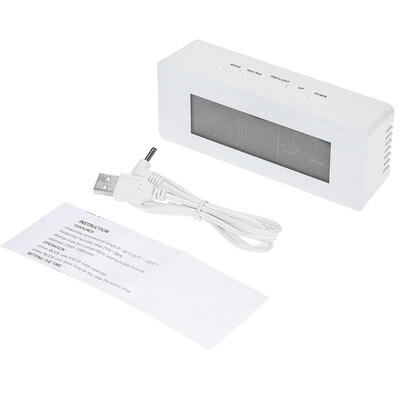 

Digital LCD Weather Station Thermometer Hygrometer 0 50 Thermometer Clock Calendar Alarm Snooze Function