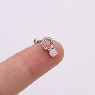 

1Pc Cz Cartilage Stud Moon Star Heart Cross Flower Crown Helix Piercing Tragus Stud Conch Earring