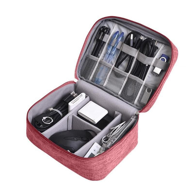 

Waterproof Travel Data Cable Storage Bags Daily Gadget Charger Zipper Packs