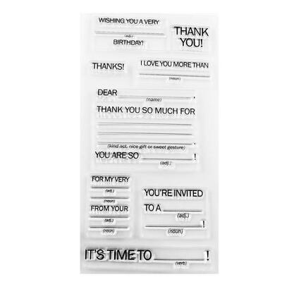 

Silicone Transparent Seals Clear Stamps Letter for DIY Scrapbooking Photo