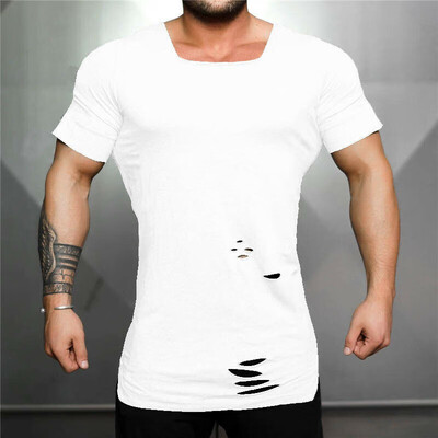 

Fahsion Men Muscle Tank Top Shirts Short Sleeve Gym Tee workout Casual T-Shirt