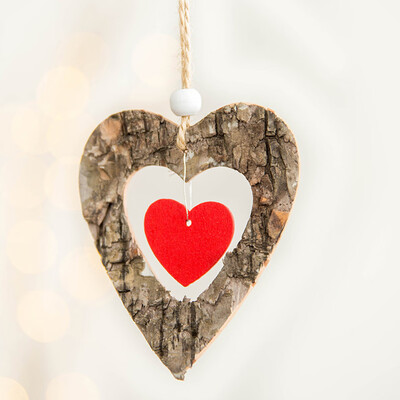 

〖Follure〗Rustic Merry Christmas Tree Decor Felt Wooden Pendant Xmas Hanging Ornaments