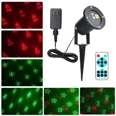 

AC100-240V Portable 20 Patterns Christmas Lights Outdoor Projector Lamp Waterproof Lawn Lamp With Remote Control