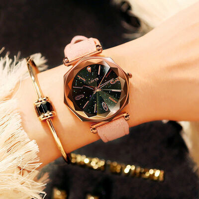 

2019 Women Starry Sky Watch Fashion Ladies Leather Quartz Wristwatch Simple Casual Female Clock Relogio Feminino Bayan Kol Saati