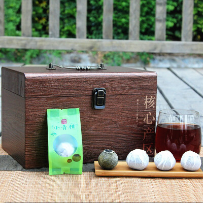 

Authentic Xinhui Xiaoqing Orange Puer Tea Cooked Tea Raw Sunberry Orange Citrus Citrus Tangerine Tea 500g Gift Box