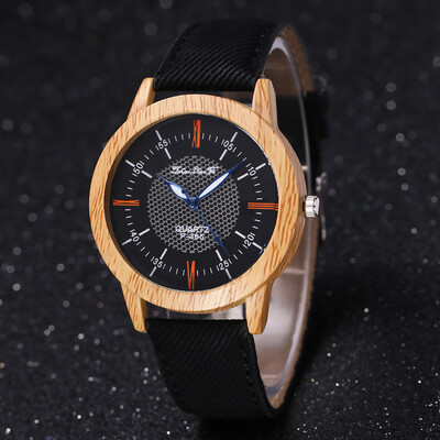 

〖Follure〗Nature Wooden Watch Minimalist Clock Bamboo Denim Fashion Cool