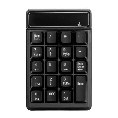 

Wireless 24GHz 19 Keys Number Pad Numeric Keypad Keyboard for Laptop PC