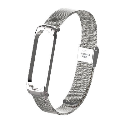 

Metal Strap Wristband For Mi Band 3 4 Replacement Business Durable Metal Screwless Stainless Steel Bracelet Band For Xiaomi Mi Ban