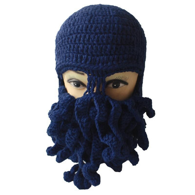 

New Winter Unisex Beanie Funny Tentacle Octopus Styling Warm Knit Hat Wind-Proof Mask