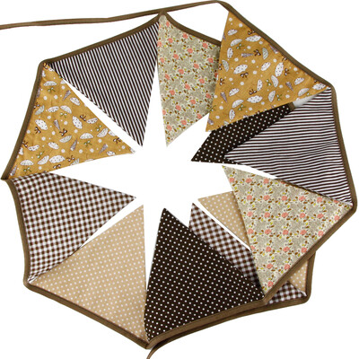 

12 Flags 32m Cotton Pennant For Party Wedding Pennant Decor Coffee