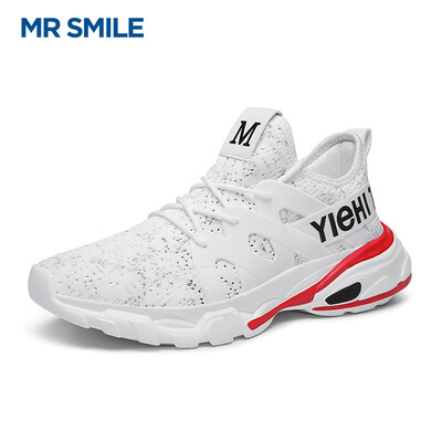

Mr Smile MR SMILE ins Korean version of the trend of wild sports casual running net red men white shoes white 40