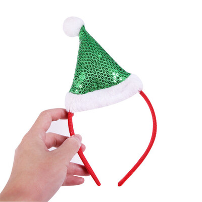 

〖Follure〗Christmas Tiara Headband Party Show Dress Up Sequins Christmas Hat Headband