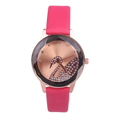 

Fashion personality swan pattern belt ladies watch student quartz watch