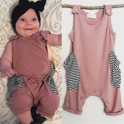 

Kids Baby Girl Boy Sleeveless Romper Bodysuit Jumpsuit Outfit Clothes Summer 2018 zdandedy