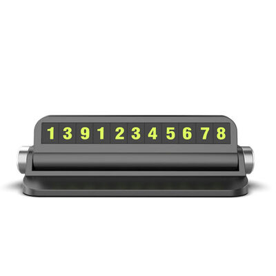 

Car Luminous Stop Sign Phone Holder Magnetic Plate Styling Parking Ticket Accessories Number Temporary Sign