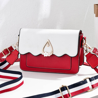 

Shangxin Female Trendy Korean Fashion Broadband Single Shoulder Bag Baitao Slant Bag Girl Square Bag