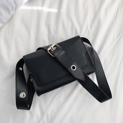 

Tailored Fashion Girls Leather Retro Solid Color Wild Shoulder Bag Messenger Bag