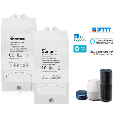 

5PCS Sonoff Pow R2 ITEAD Smart Wifi Switch Wireless ONOff Controller With Real Time Power Consumption Measurement 15A3500W Smart