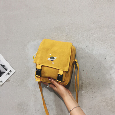 

Net red texture small bag female bag new 2019 summer ocean canvas bag female mini wild shoulder Messenger bag