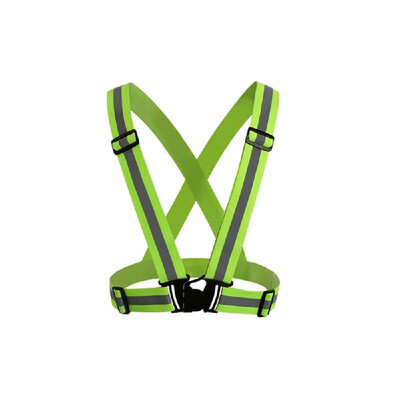 

Reflective Vest with High Visibility Bands Tape Multi-Purpose Adjustable Elastic Safety Belt for Night Running Cycling Motorcycle