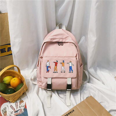

Ins overheated schoolbag female Korean version of senior high school students Johnson Department junior high school students backp