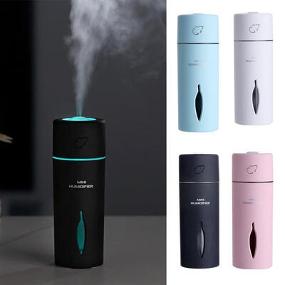 

LED Mini Portable Car Humidifier Air Purifier Freshener Essential Oil Diffuser