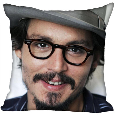 

Johnny Depp Pillow Case High Quality New Years Pillowcase Wedding Decorative Pillow Cover Gift For Children 35x35CM 35x35CM