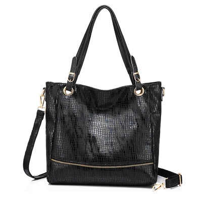

REALER large bucket bags womens shoulder bag animal prints artificial leather handbag female messenger bag ladies tote zipper