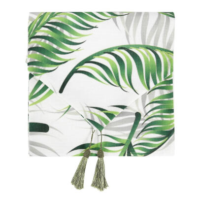 

Tropical Rainforest Leaves Print Table Runner Simple Tablecloth Table Cover