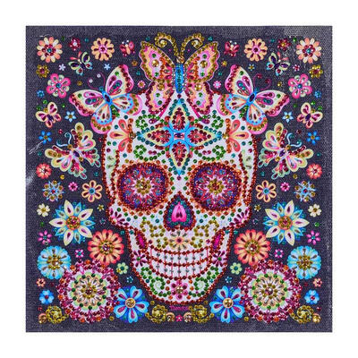

5D DIY Special Shaped Diamond Painting Flower Skull Cross Stitch Embroidery