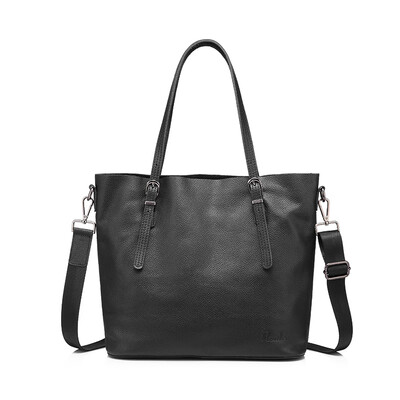 

REALER brand women genuine leather bag female shoulder bag with large capacity ladies handbag high quality cow leather Tote bags
