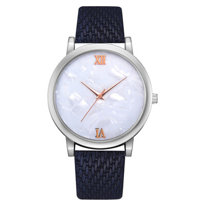 

Quartz watch Korean version of casual temperament female student quartz watch woven pattern belt watch
