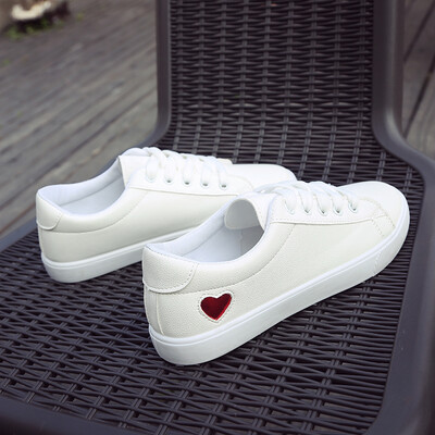 

New spring shoes woman tenis feminino lace-up white black lady shoes female casual shoes women sneakers zapatos de mujer 35-39