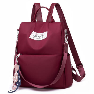 

Portable Fashion Travel Backpacks Zipper Anti Theft Nylon Backpack Casual Women Student Schoolbag