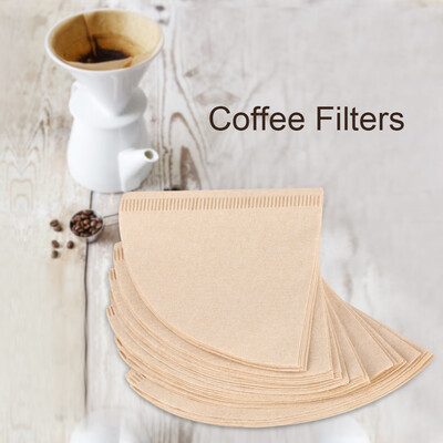 

40Pcs Unbleached Natural Cone-Shape Drip Coffee Cup Filter Papers Coffee Cup Filter Paper