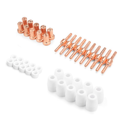 

40pcs PT31 Extended Electrodes Nozzle Tips Plasma Cutter Torch Consumables