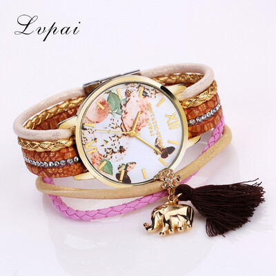 

Alloy bracelet watch Korean womens fashion watch elegant&fresh white mirror winding watch