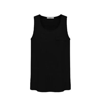 

New Fashion Women Tank Top Candy Color Round Neck Sleeveless Pocket Shirt Blouse Tops Royal Blue