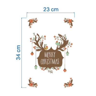 

〖Follure〗Merry Christmas Background Wall Decoration Removable Wall Stickers