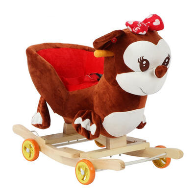 

Greensen Baby Rocking Horse Music Cartoon Rocker Toys Sturdy for Toddlers Kids Nursery Toy Gift