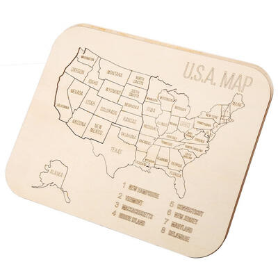 

Greensen Wooden Map Puzzle Toy Preschool Learning Educational Toys Blocks Puzzle