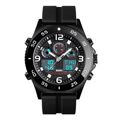 

SKMEI Men Sport Watches Fahsion Stopwatch Alarm Dual Display Waterproof Digital Watch For Man 1538