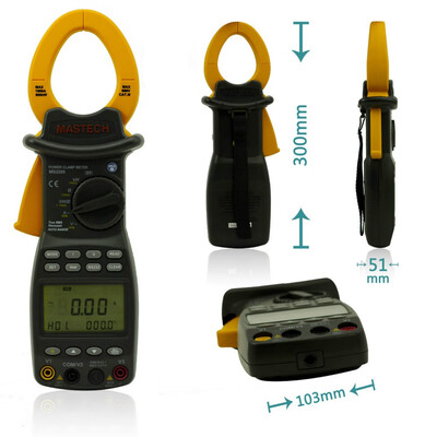 

MASTECH MS2205 Digital Power Clamp Meter Three Phase Harmonic Tester with RS232 Interface