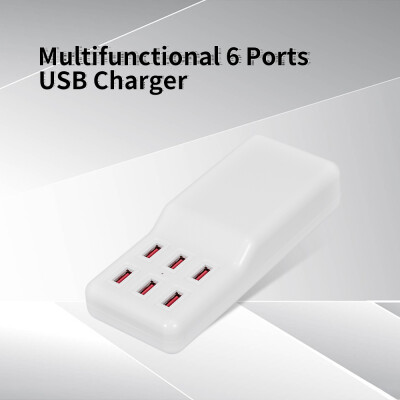 

Multifunctional Phone Charging Dock With 6 Ports USB Charger Apple Android Phone iPad Digital Camera Charging Dock For Home Office