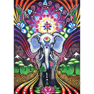 

5D DIY Special Shaped Diamond Painting Elephant Embroidery Mosaic Craft Kit