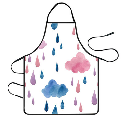 

Toponeto Home Women Waterproof Cute Cartoon Kitchen Restaurant Cooking Bib Apron Aprons